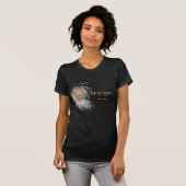 holographic nail salon woman hand nails technician T-Shirt (Front Full)