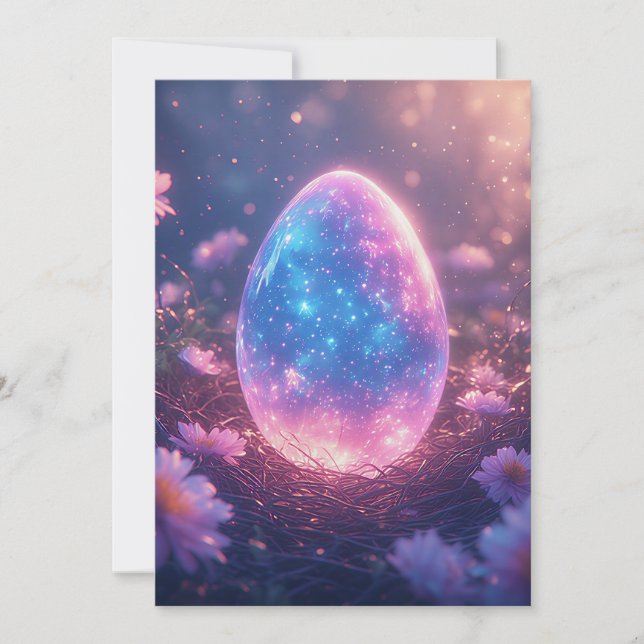 Holographic Neon Easter Egg Card (Front)