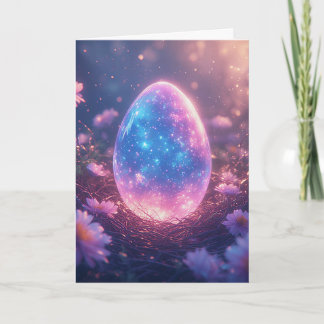 Holographic Neon Easter Egg Card