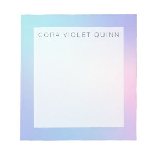 Holographic Ombre Notepad