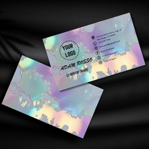 holographic opal business card