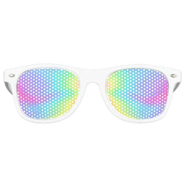 Holographic Party Retro Sunglasses (Front)