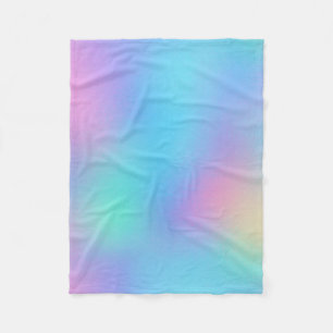 Holographic Pastel Dream Fleece Blanket