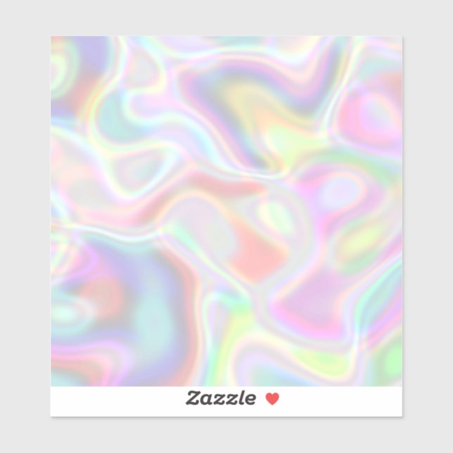 Holographic Pastel Multicolor Pell and Stick Tile (Sheet)
