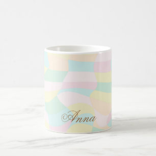Holographic Pattern Custom Name    Coffee Mug