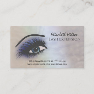 Holographic pearl alluring makeup eye  after care business card