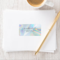 Holographic Personal Script Shipping Address