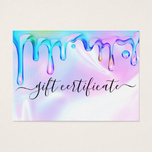 Holographic Polish Drips Nails Gift Certificate