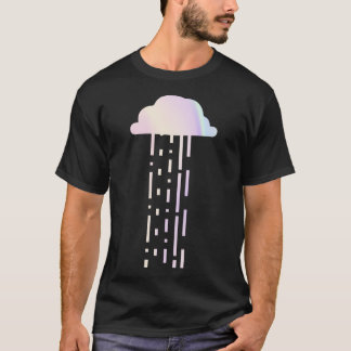 Holographic Rainbow Minimalist Raincloud Classic T T-Shirt