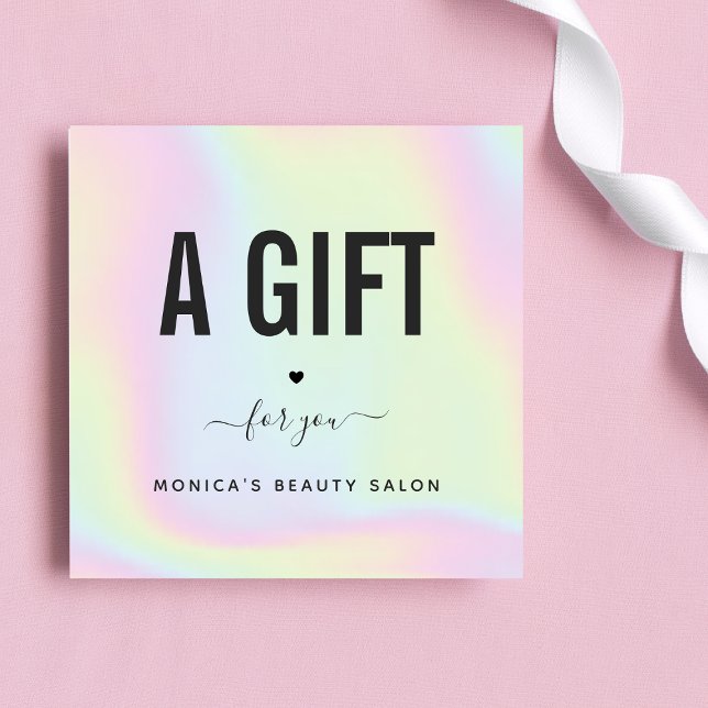 Holographic Rainbow Unicorn Pastel Modern Salon (Creator Uploaded)