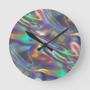 holographic round clock