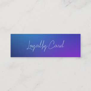 Holographic Signature Modern Pink Loyalty Card