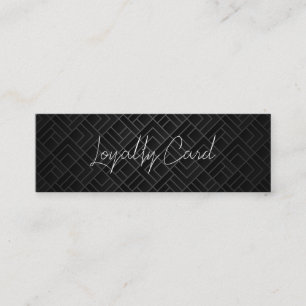 Holographic Signature Modern Pink Loyalty Card