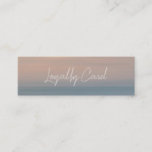 Holographic Signature Modern Pink Loyalty Card