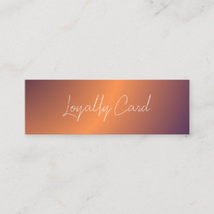 Holographic Signature Modern Pink Loyalty Card