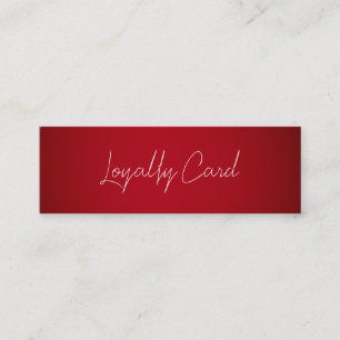 Holographic Signature Modern Pink Loyalty Card