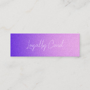 Holographic Signature Modern Pink Loyalty Card