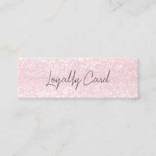 Holographic Signature Modern Pink Loyalty Card