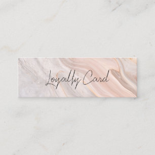 Holographic Signature Modern Pink Loyalty Card