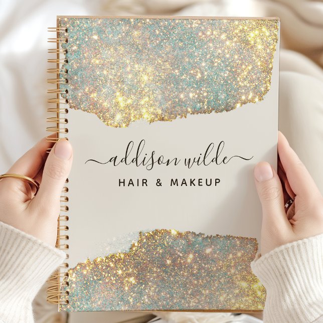 Holographic Signature Script Modern Glam Glitter Planner (Creator Uploaded)