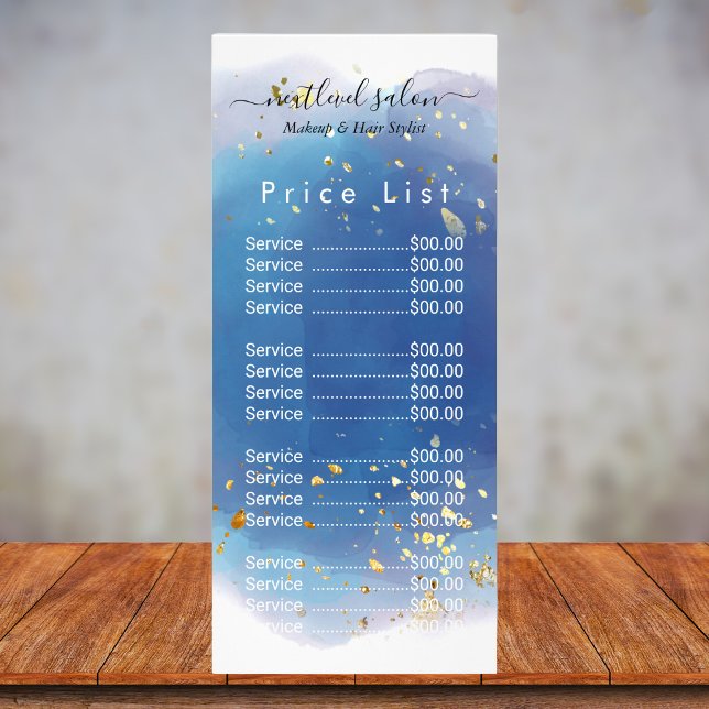 Holographic Signature Script Modern Glam Glitter Rack Card (Holographic Signature Script Modern Glam Glitter Rack Card
)