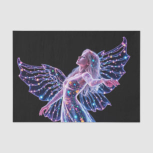 Holographic Silhouette of a Woman Tissue Paper