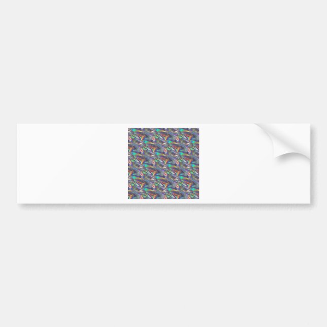 holographic silver bumper sticker (Front)