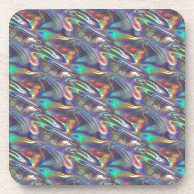 holographic silver coaster (Front)