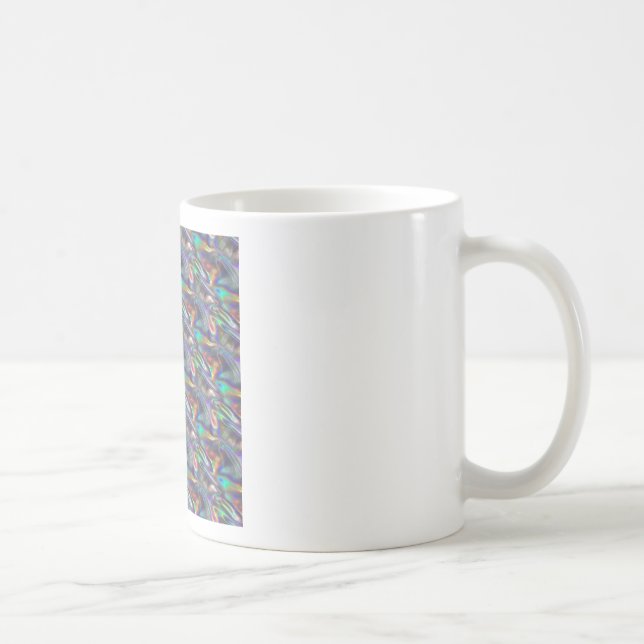 holographic silver coffee mug (Right)