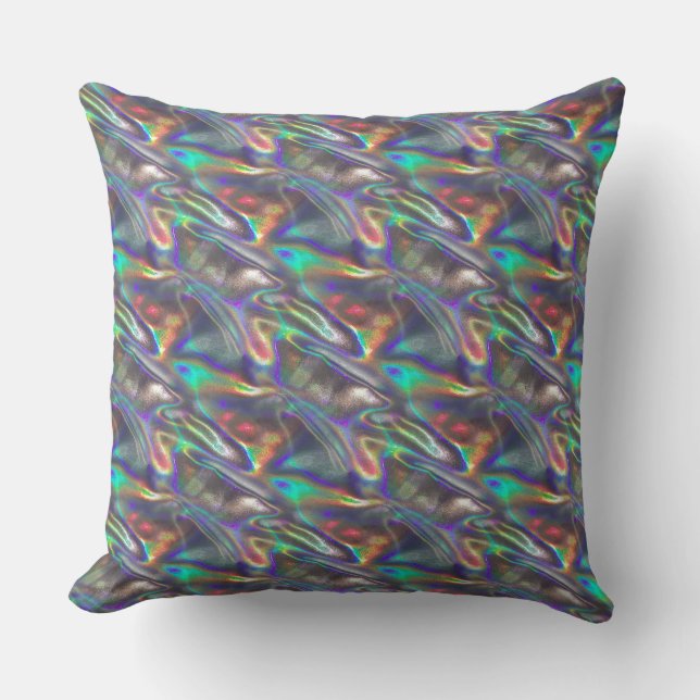 holographic silver cushion (Front)