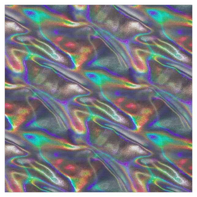 holographic silver fabric (Swatch)