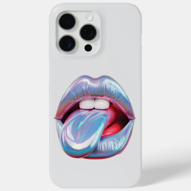 Holographic silver mouth Case-Mate iPhone case (Back)