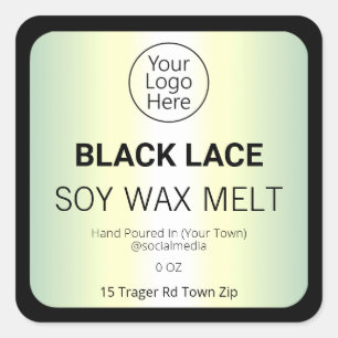 Holographic Soy Wax Melt Product Labels