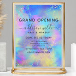 Holographic Sparkle Opal Iridescent Business Flyer<br><div class="desc">Holographic Sparkle Opal Iridescent Business Flyer. Perfect for a beauty salon,  hair stylist,  makeup artist,  or cosmetologist.</div>