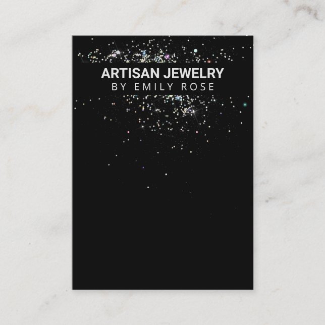 Holographic Sparkles Earring Holder Display Cards (Front)