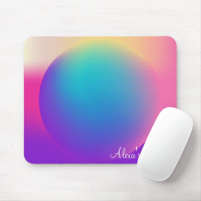 Holographic Sphere Mouse Pad (With Mouse)