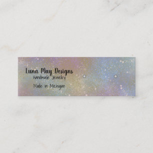 Holographic Splatter Jewellery Display Business Ca Mini Business Card
