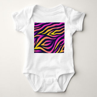 Holographic stripes, seamless futuristic pattern. baby bodysuit
