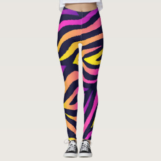 Holographic stripes, seamless futuristic pattern. leggings