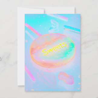 Holographic Sweets Candy Invitation