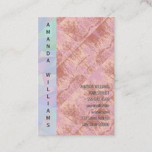 Holographic Texture Background Business Card