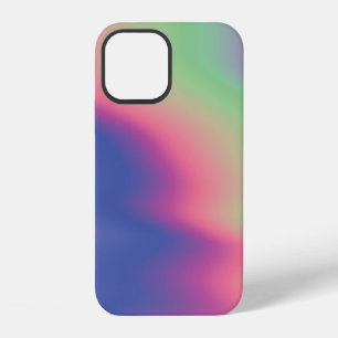 Holographic texture with colourful stains. Psyched iPhone 12 Case