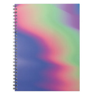 Holographic texture with colourful stains. Psyched Notebook