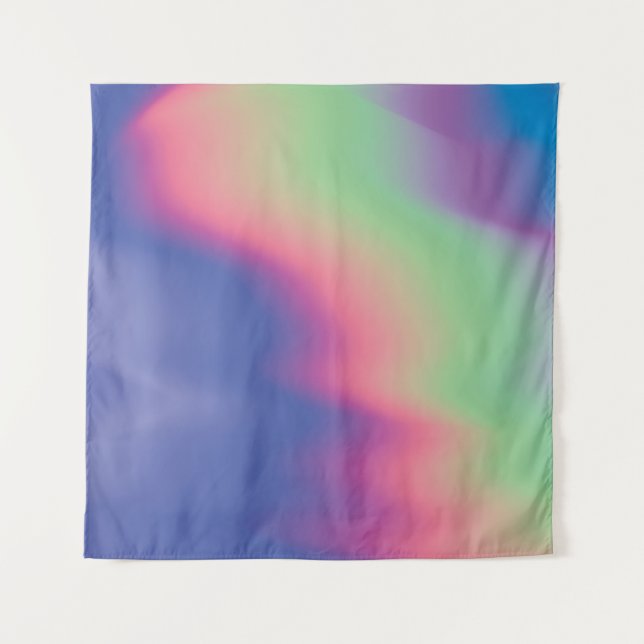Holographic texture with colourful stains. Psyched Tapestry (Front)