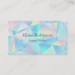 Holographic Trendy Elegant Business Card