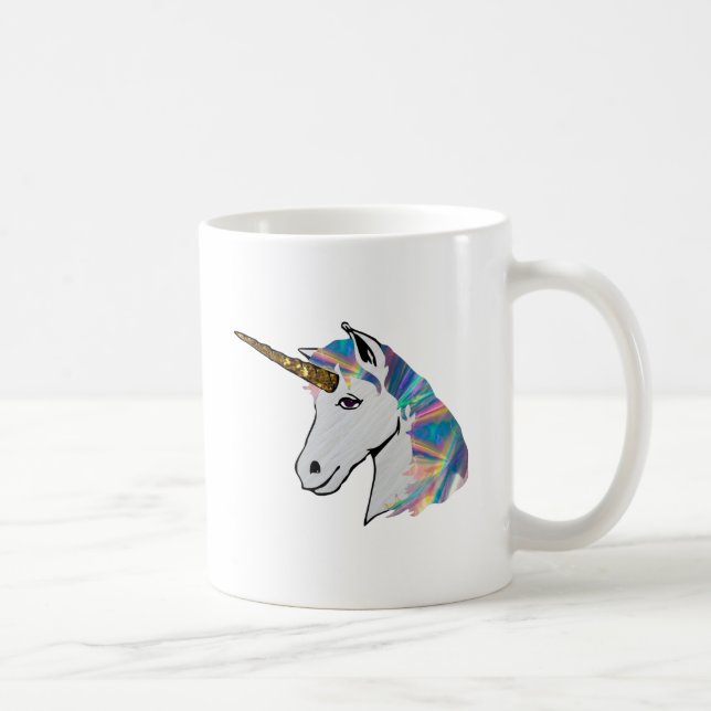 holographic unicorn coffee mug (Right)