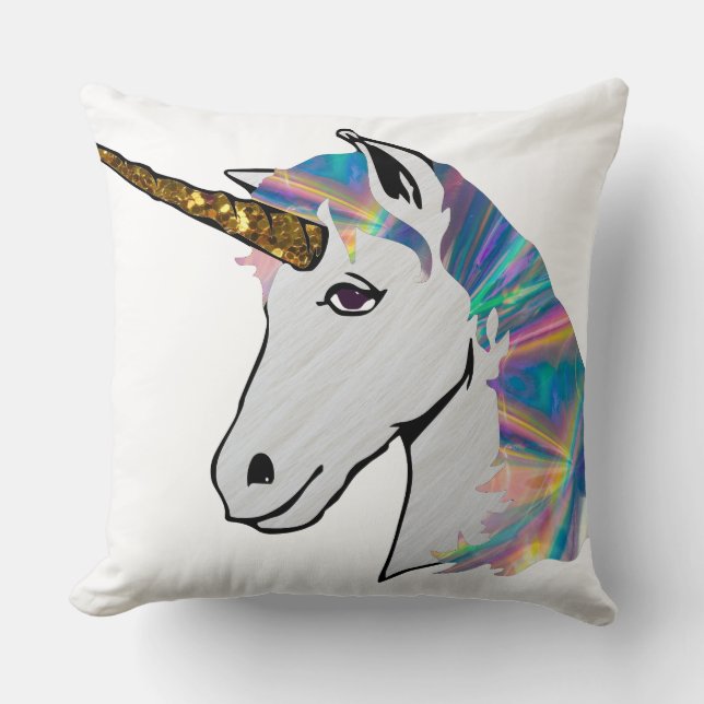 holographic unicorn cushion (Front)
