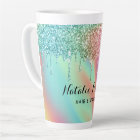 Holographic Unicorn Glitter Drips Beauty Salon