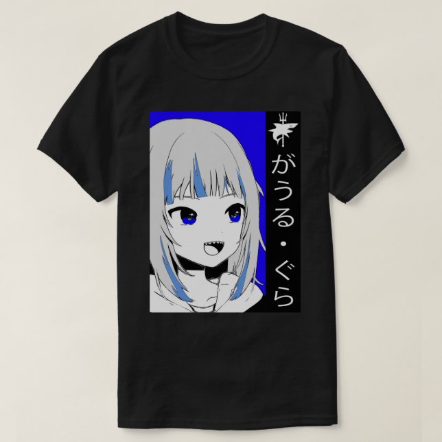 Hololive EN Gawr Gura    T-Shirt (Design Front)
