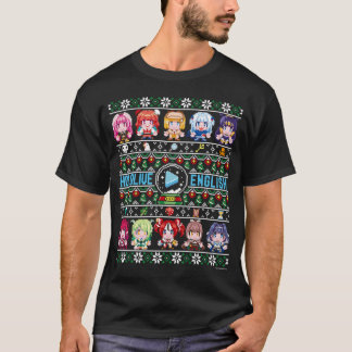Hololive English Ugly Christmas Sweater (Black)
